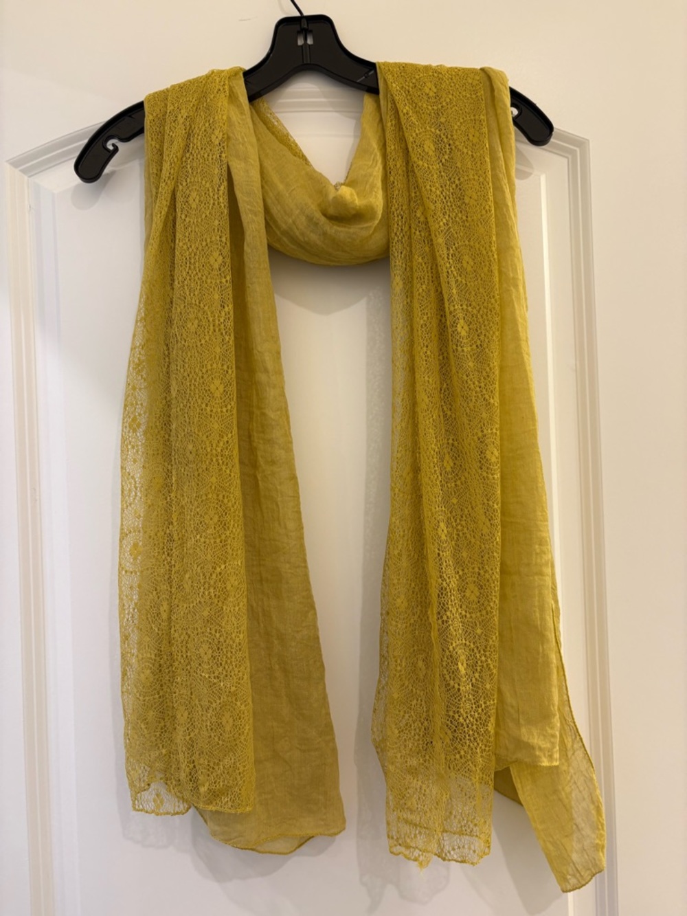 NWT Elegant Mustard Yellow Lightweight Scarf for Women